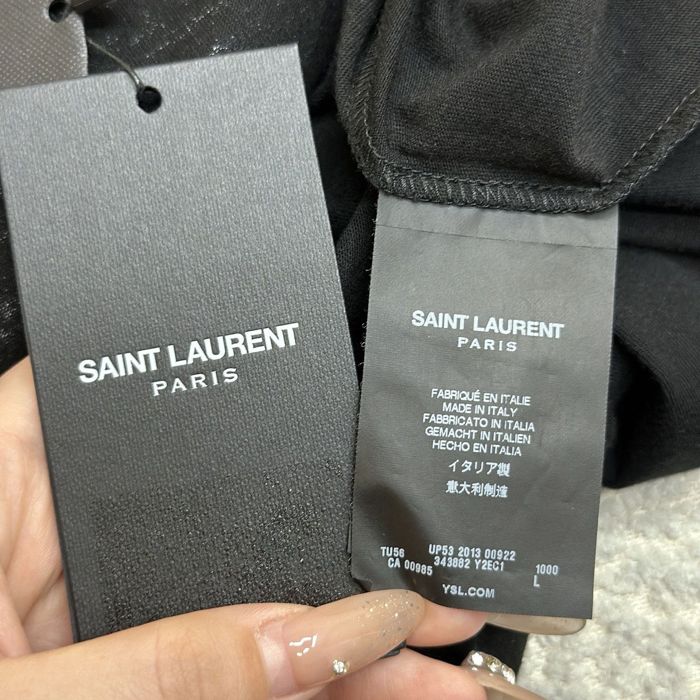 Saint Laurent Paris Saint Laurent Graphic Print T-Shirt Size L Size US L / EU 52-54 / 3 - 6 Thumbnail