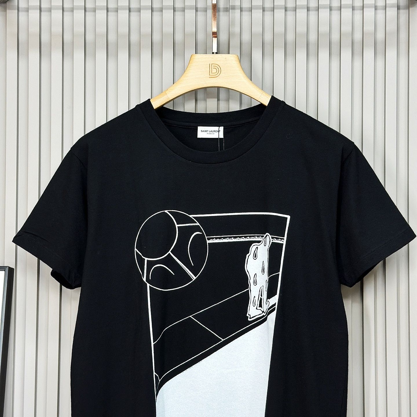 Saint Laurent Paris Saint Laurent Graphic Print T-Shirt Size L Size US L / EU 52-54 / 3 - 3 Thumbnail