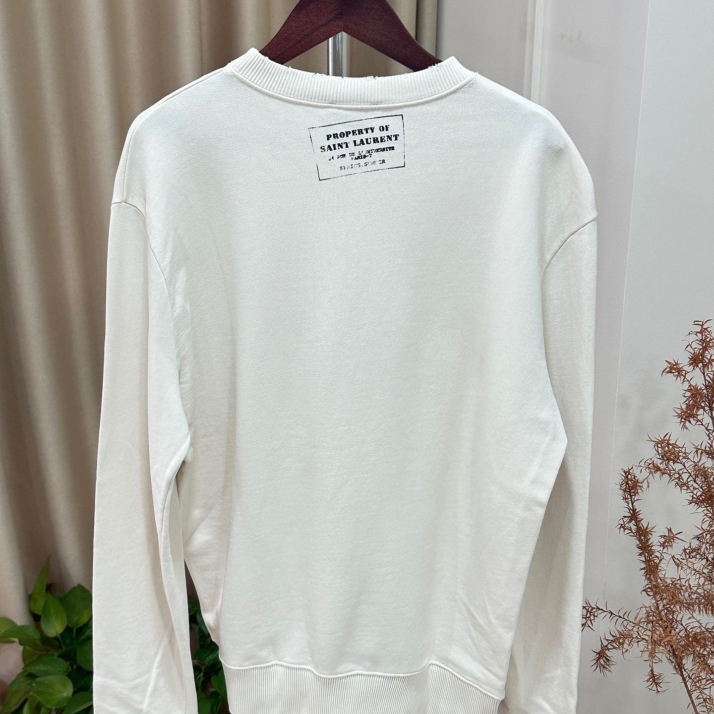 Saint Laurent Paris Saint Laurent Property Logo Sweatshirt Size S Size S / US 4 / IT 40 - 2 Thumbnail