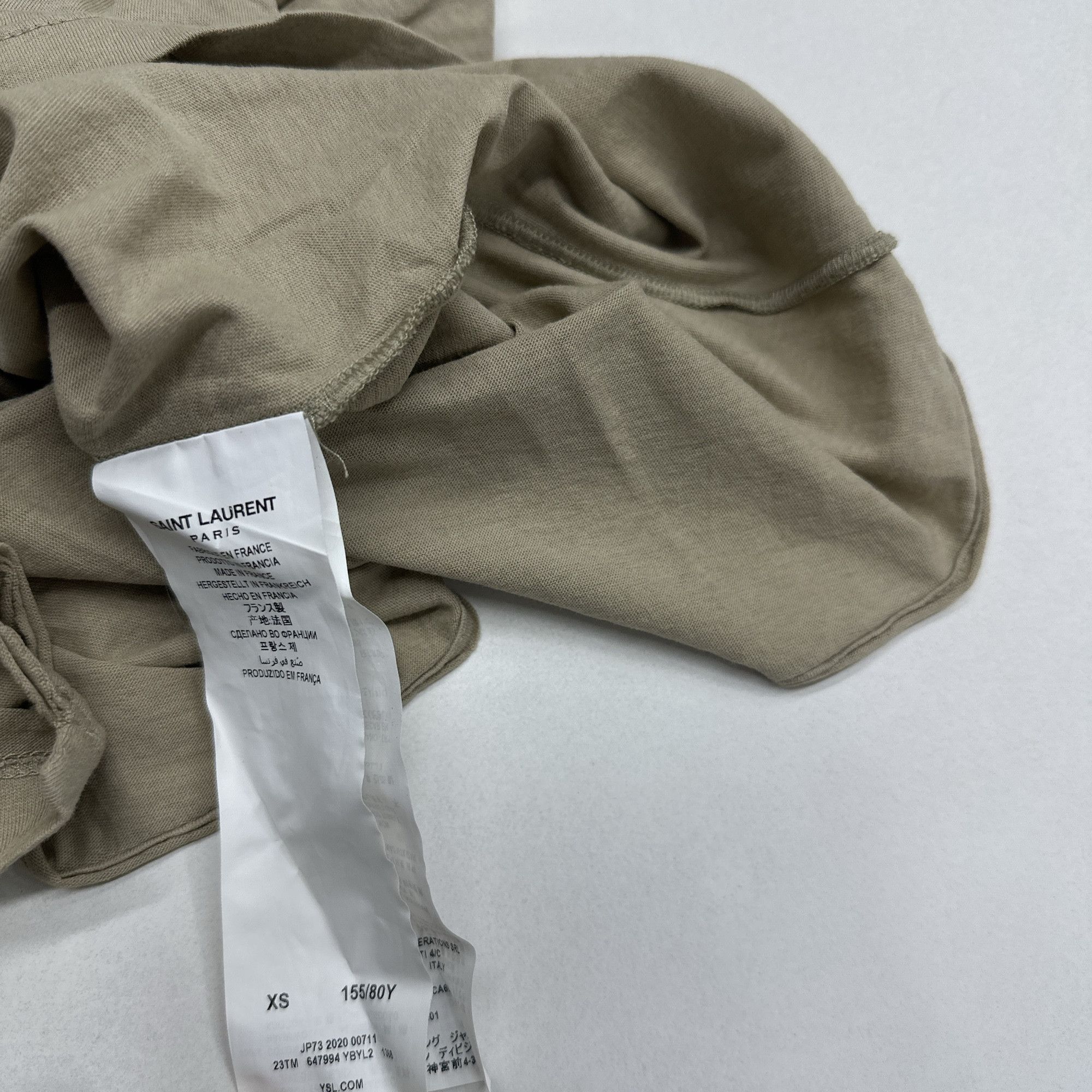 Saint Laurent Paris Saint Laurent Logo T-Shirt Size XS Size XS / US 0-2 / IT 36-38 - 4 Thumbnail