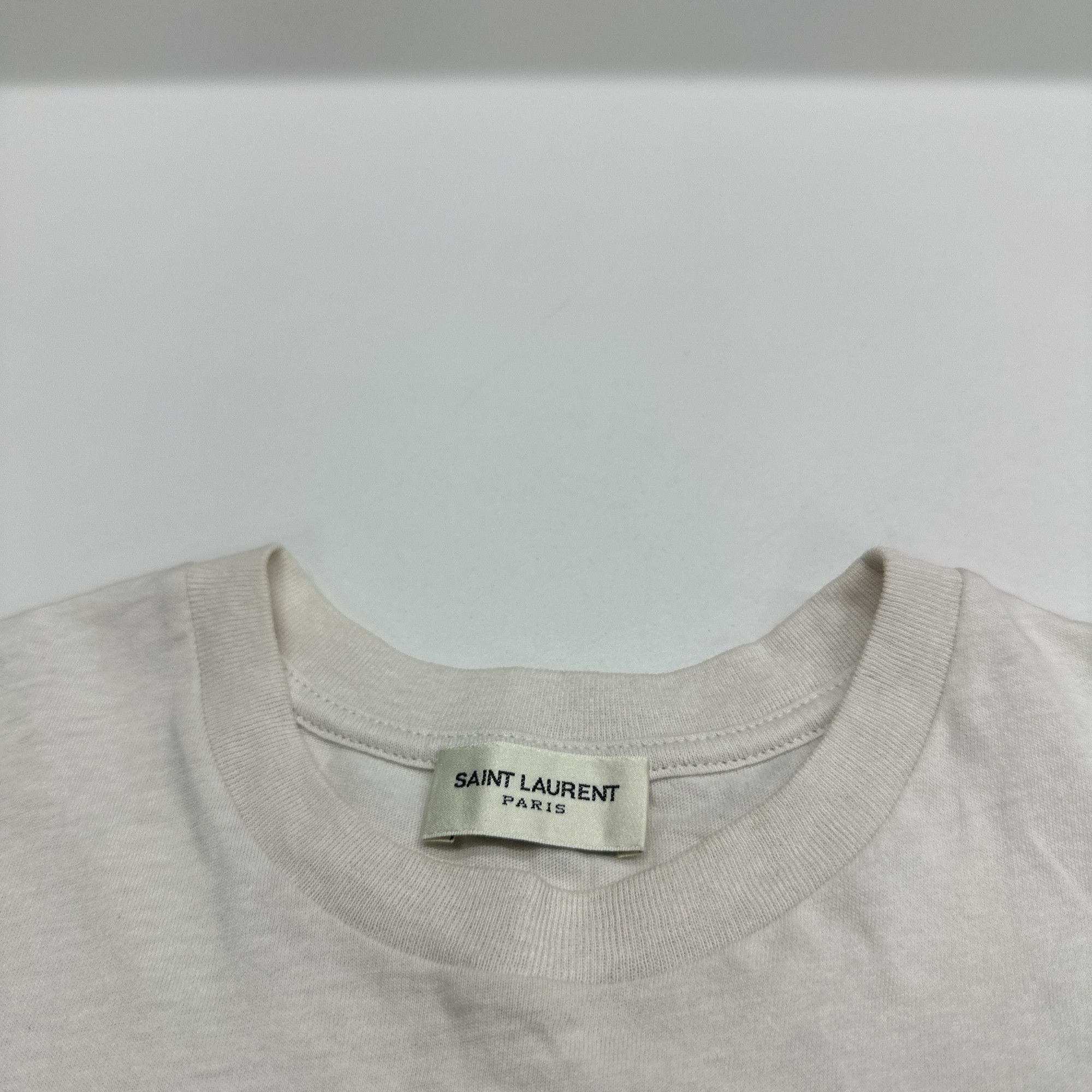 Saint Laurent Paris Saint Laurent Embroidered Logo T-Shirt XS Size US XS / EU 42 / 0 - 3 Thumbnail