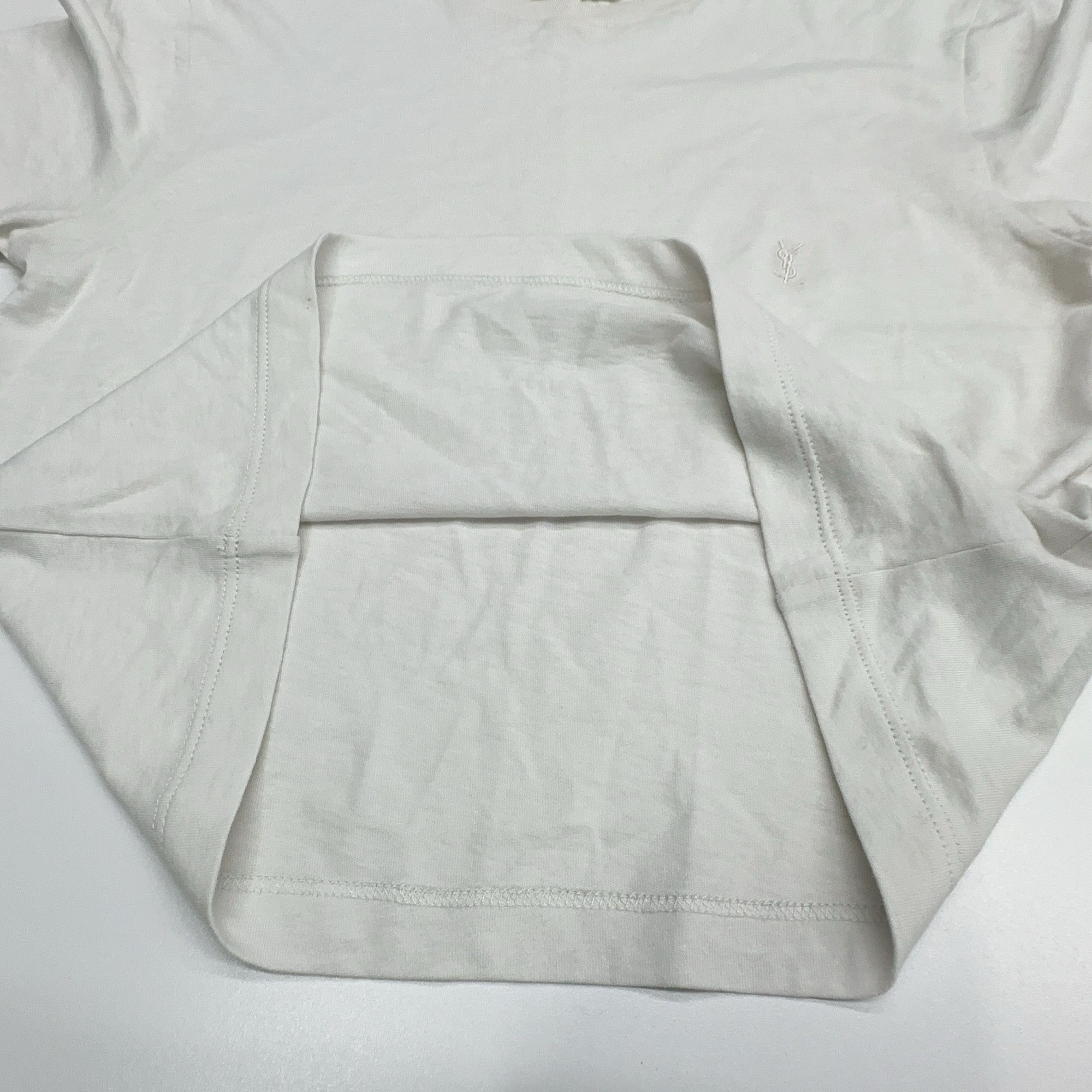 Saint Laurent Paris Saint Laurent Embroidered Logo T-Shirt XS Size US XS / EU 42 / 0 - 8 Thumbnail