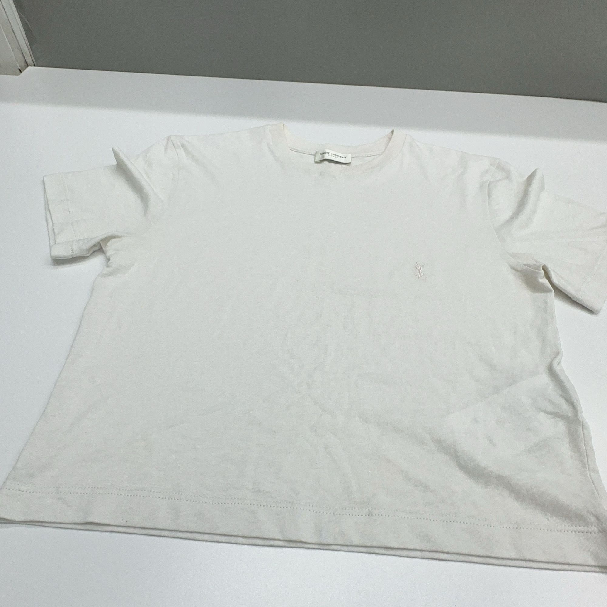Saint Laurent Paris Saint Laurent Embroidered Logo T-Shirt XS Size US XS / EU 42 / 0 - 7 Thumbnail