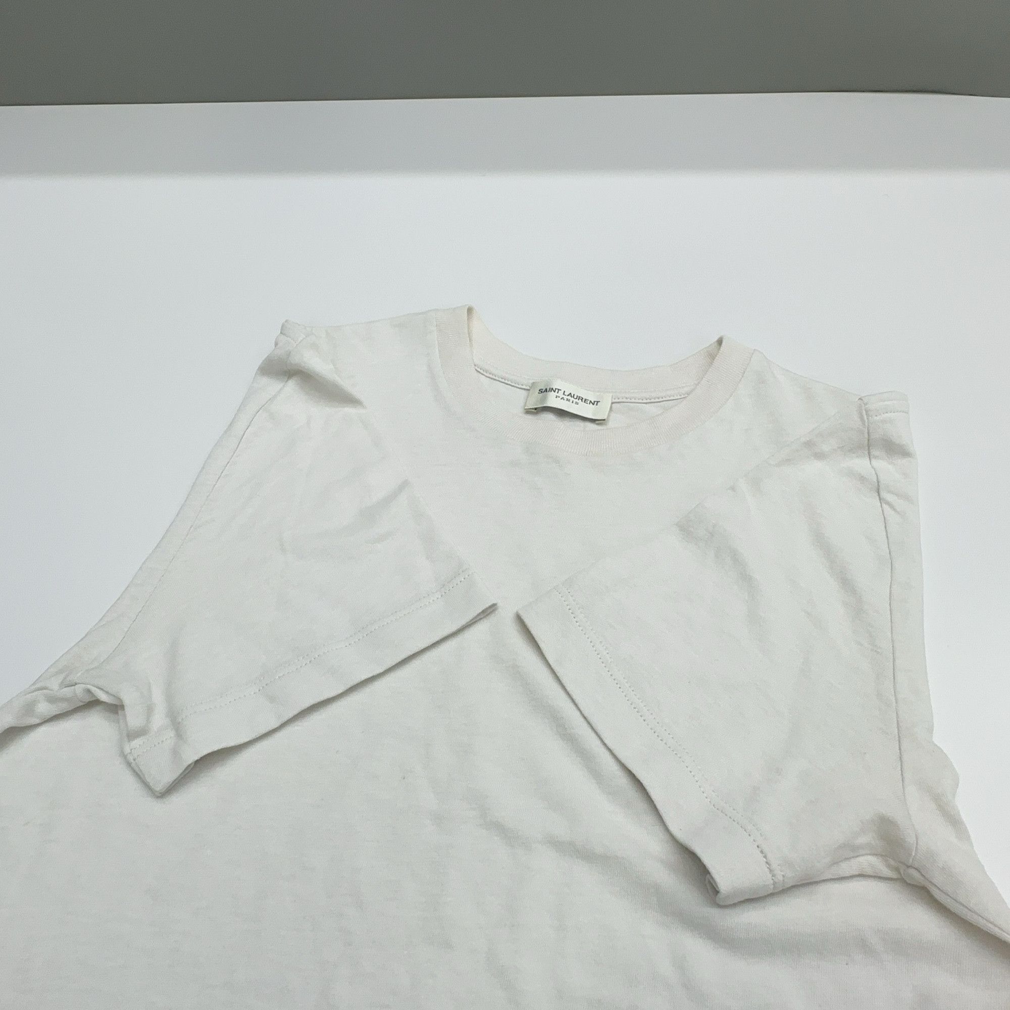 Saint Laurent Paris Saint Laurent Embroidered Logo T-Shirt XS Size US XS / EU 42 / 0 - 9 Thumbnail
