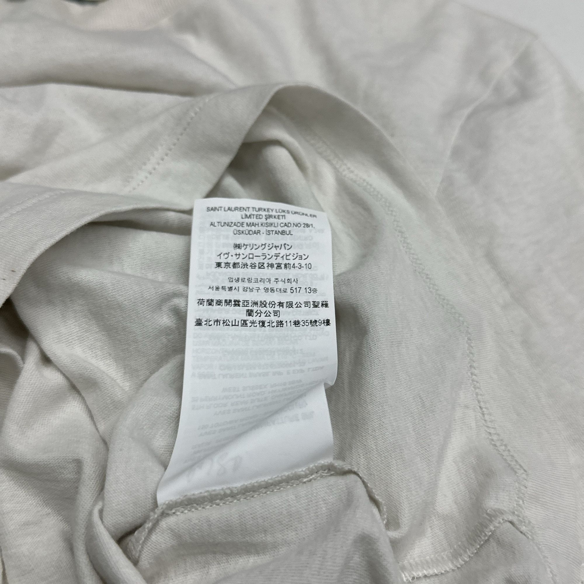 Saint Laurent Paris Saint Laurent Embroidered Logo T-Shirt XS Size US XS / EU 42 / 0 - 5 Thumbnail