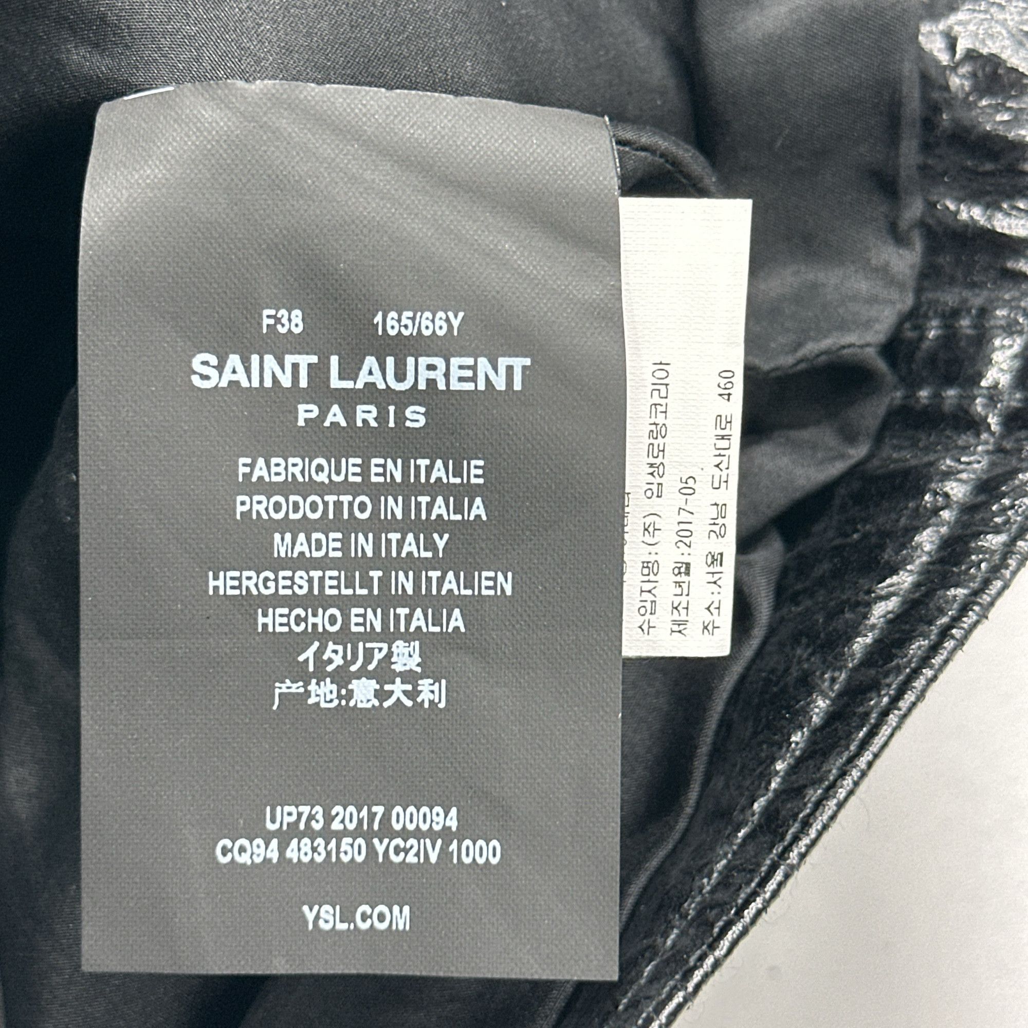 Saint Laurent Paris Saint Laurent Black Leather Mini Skirt Size 38 Size 27" / US 4 / IT 40 - 4 Thumbnail