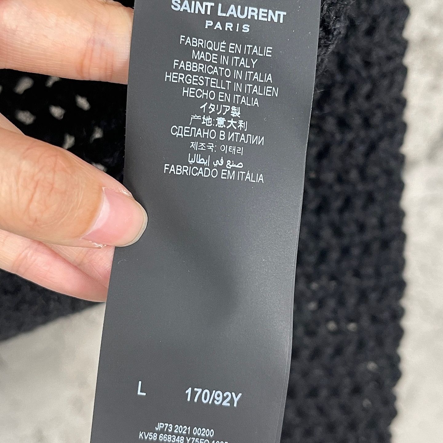 Saint Laurent Paris Saint Laurent Crochet Lace Collar Sweater Size L Size L / US 10 / IT 46 - 4 Thumbnail