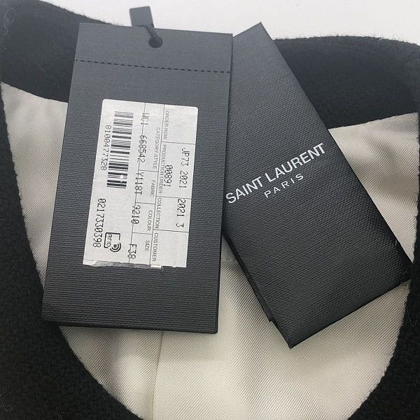 Saint Laurent Paris Saint Laurent Ivory Tweed Jacket Size 38 Size S / US 4 / IT 40 - 8 Thumbnail