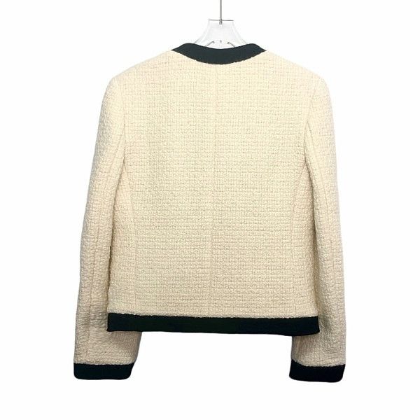 Saint Laurent Paris Saint Laurent Ivory Tweed Jacket Size 38 Size S / US 4 / IT 40 - 2 Thumbnail