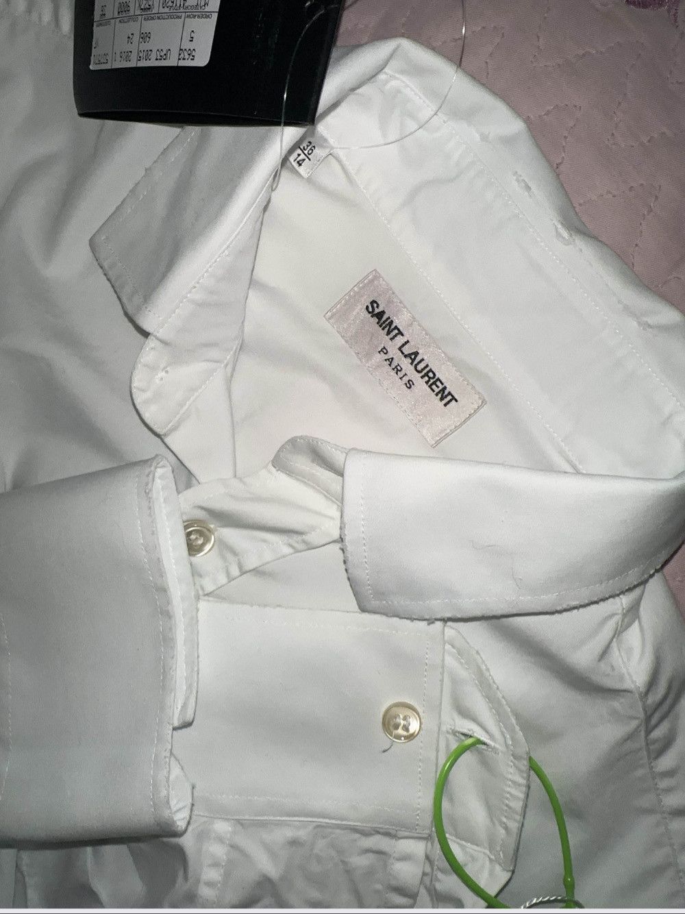 Saint Laurent Paris Saint Laurent Classic White Button Up Shirt Size S Size US S / EU 44-46 / 1 - 6 Thumbnail