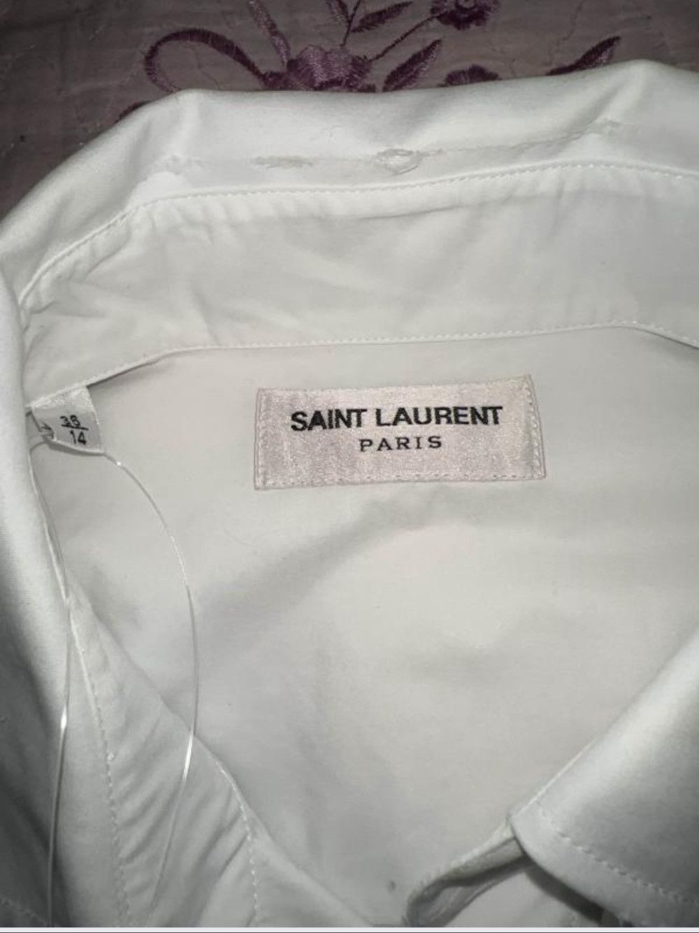 Saint Laurent Paris Saint Laurent Classic White Button Up Shirt Size S Size US S / EU 44-46 / 1 - 3 Thumbnail