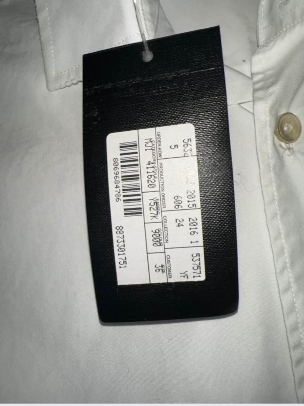 Saint Laurent Paris Saint Laurent Classic White Button Up Shirt Size S Size US S / EU 44-46 / 1 - 5 Thumbnail