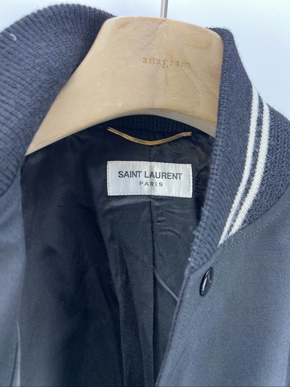 Saint Laurent Paris Saint Laurent Teddy Wool Leather Jacket Size 36 Size XS / US 0-2 / IT 36-38 - 3 Thumbnail