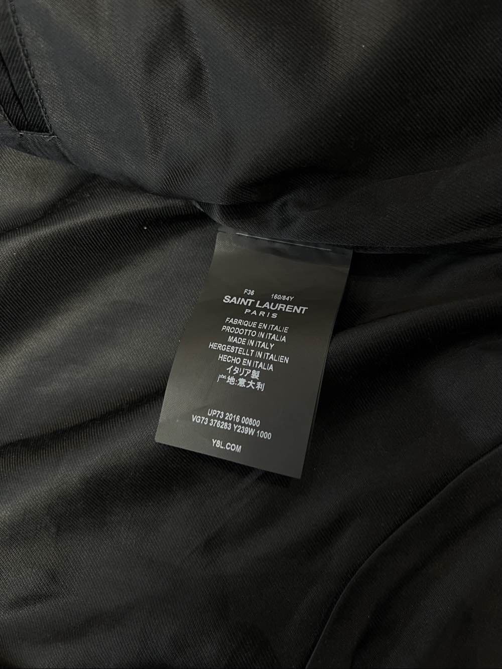 Saint Laurent Paris Saint Laurent Wool Leather Teddy Jacket Size 36 Size XS / US 0-2 / IT 36-38 - 4 Thumbnail