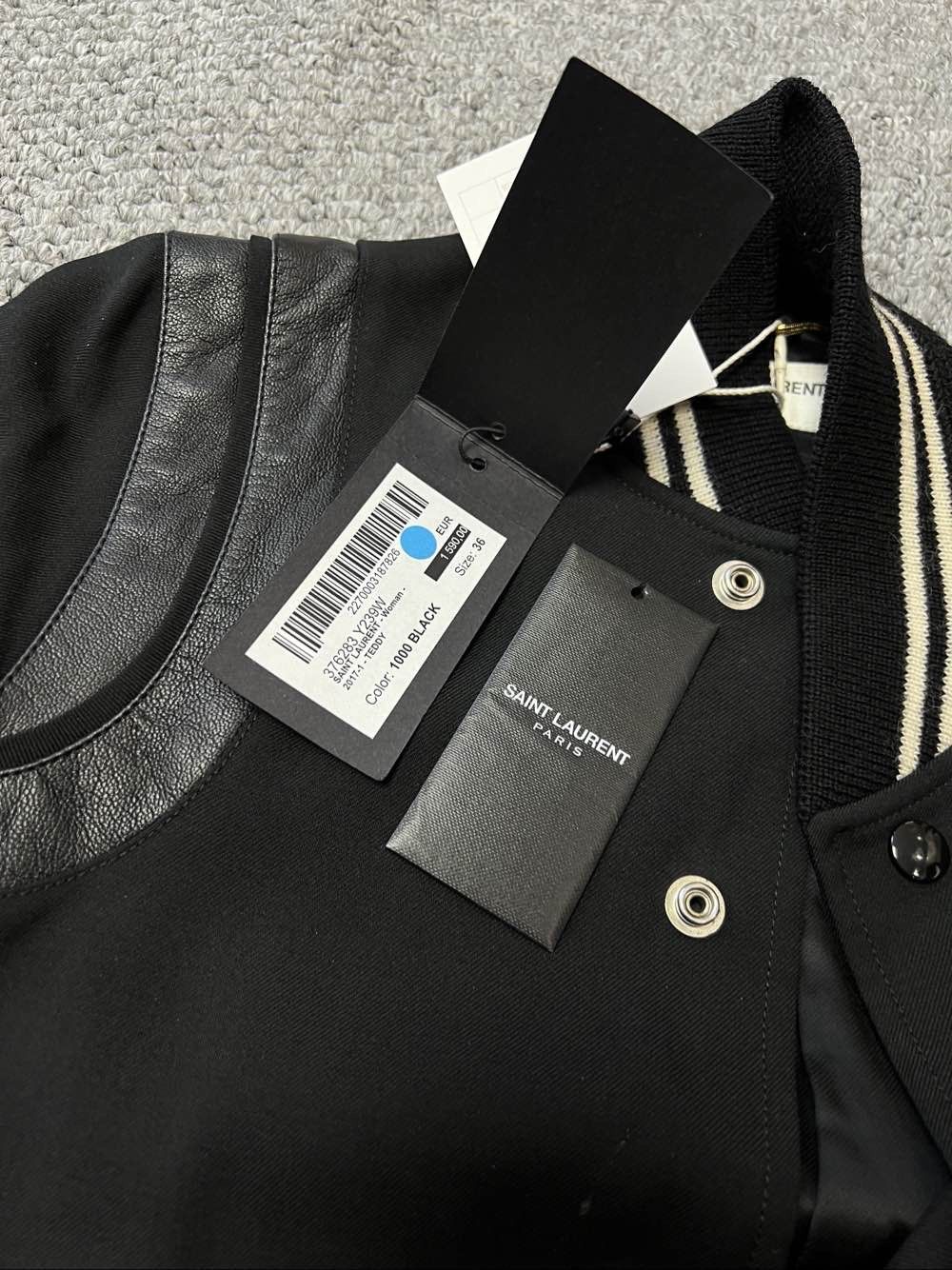 Saint Laurent Paris Saint Laurent Wool Leather Teddy Jacket Size 36 Size XS / US 0-2 / IT 36-38 - 5 Thumbnail