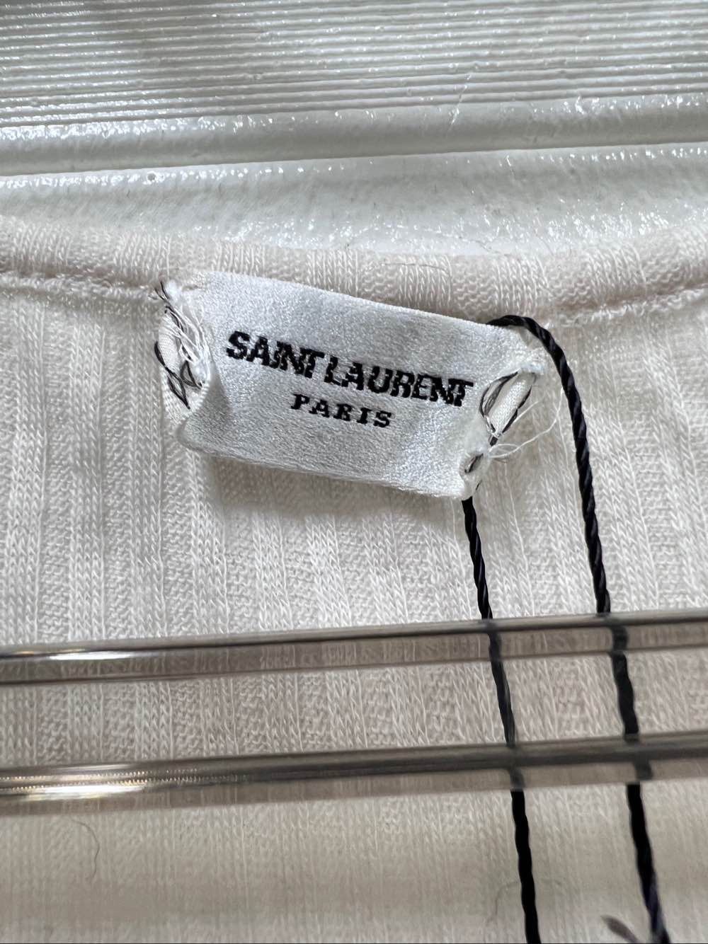 Saint Laurent Paris Saint Laurent Embroidered Logo Tank Top Size M Size M / US 6-8 / IT 42-44 - 3 Thumbnail
