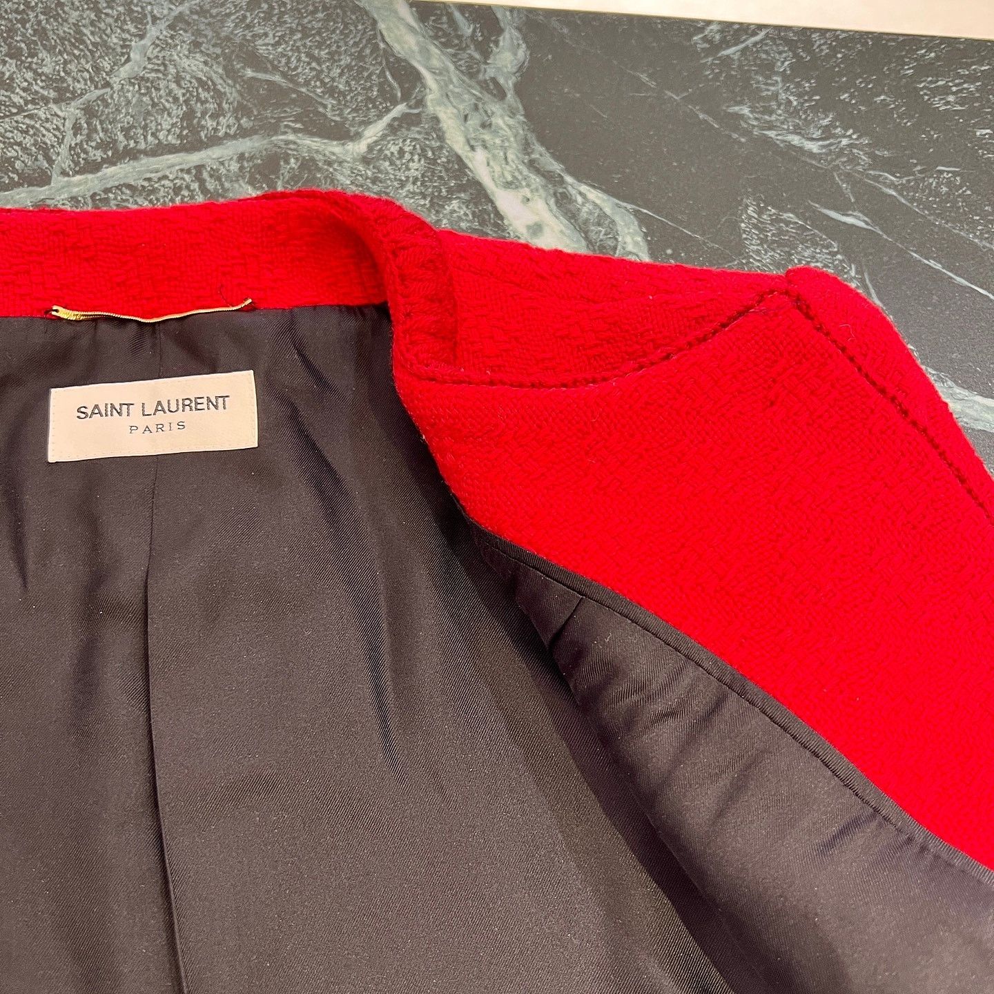 Saint Laurent Paris Saint Laurent Red Wool Jacket Size 38 Size S / US 4 / IT 40 - 8 Thumbnail