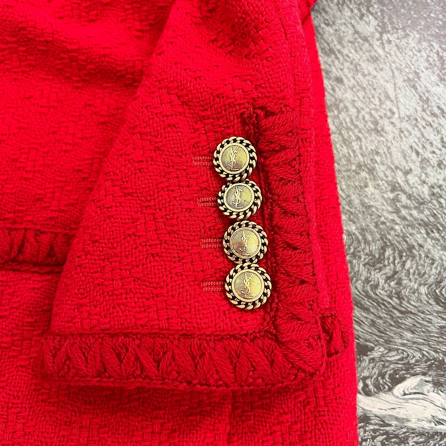 Saint Laurent Paris Saint Laurent Red Wool Jacket Size 38 Size S / US 4 / IT 40 - 17 Thumbnail