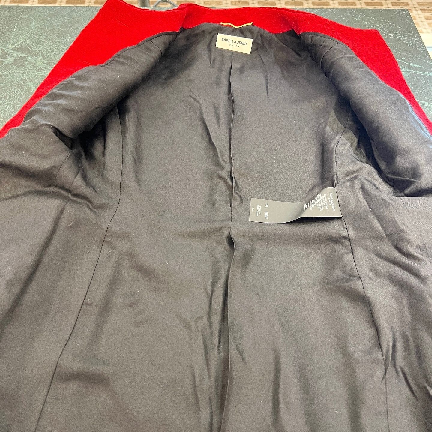 Saint Laurent Paris Saint Laurent Red Wool Jacket Size 38 Size S / US 4 / IT 40 - 13 Thumbnail