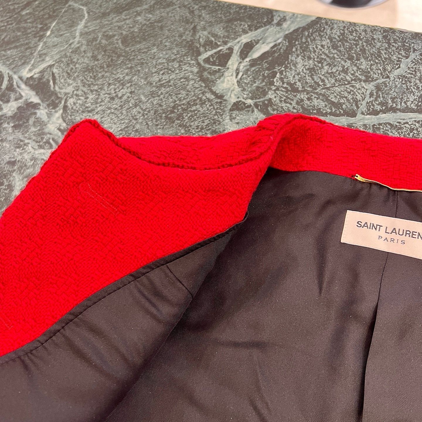 Saint Laurent Paris Saint Laurent Red Wool Jacket Size 38 Size S / US 4 / IT 40 - 7 Thumbnail