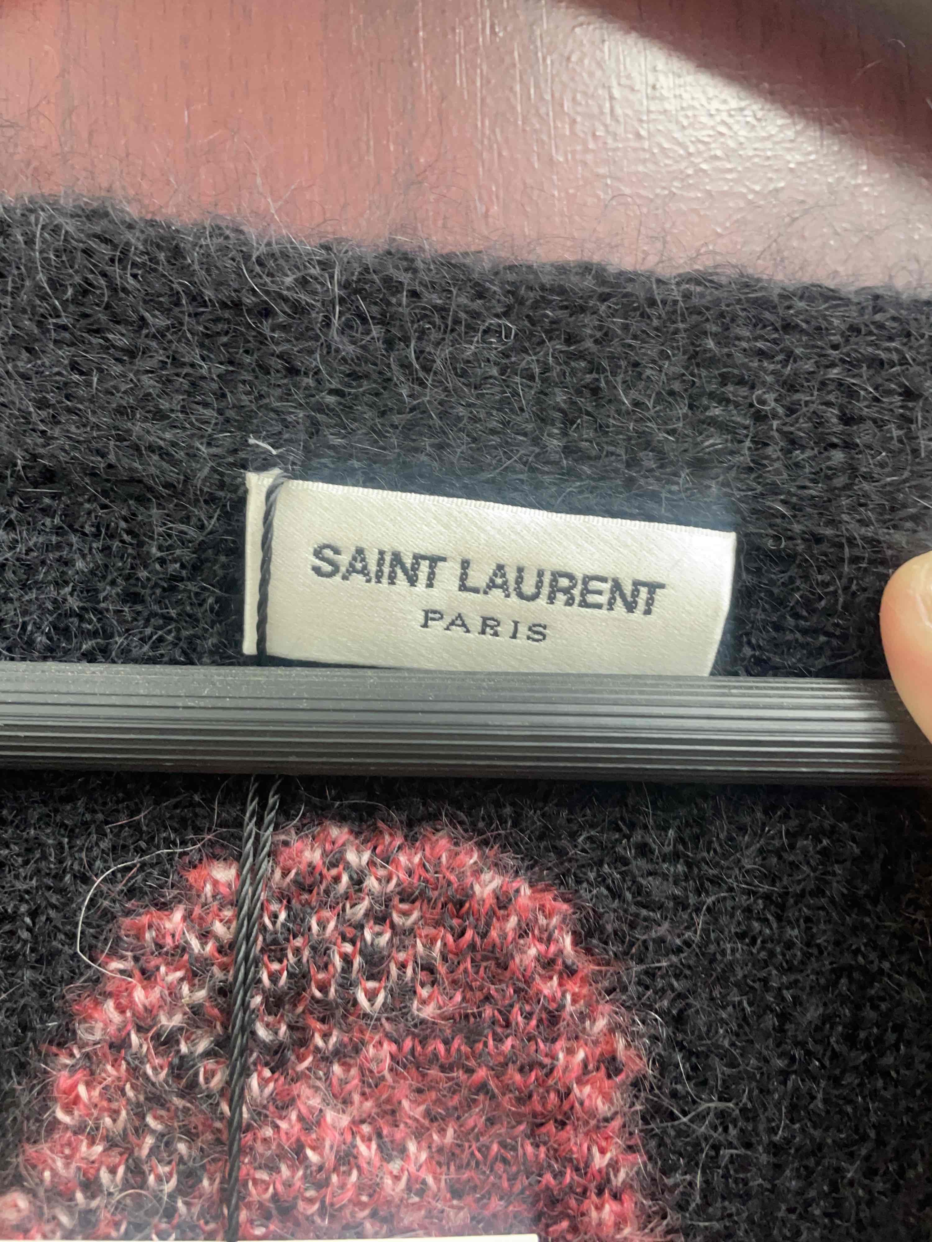 Saint Laurent Paris Saint Laurent Flamingo Intarsia Cardigan XS Size XS / US 0-2 / IT 36-38 - 3 Thumbnail