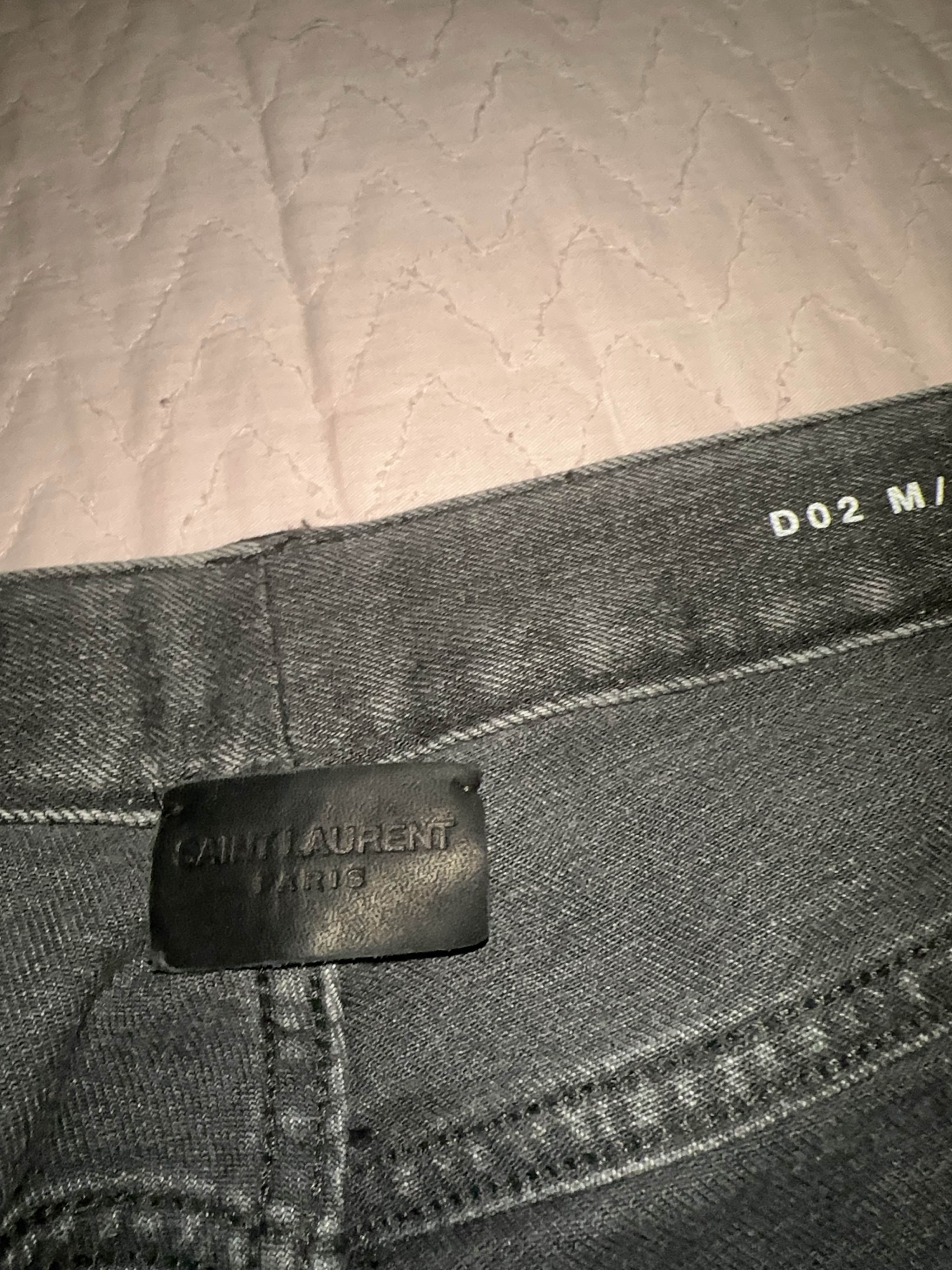 Saint Laurent Paris Saint Laurent D02 Washed Denim Jeans Size 36 Size US 36 / EU 52 - 3 Thumbnail