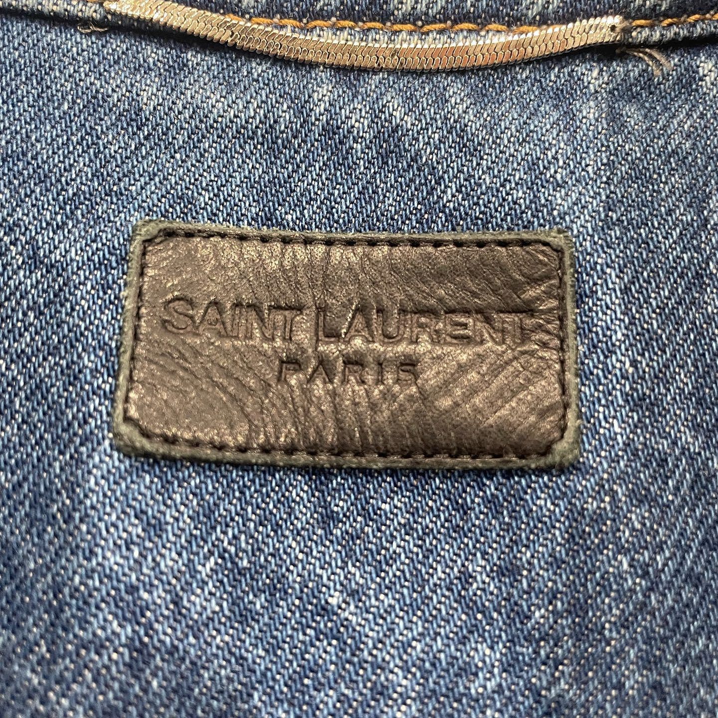 Saint Laurent Paris Saint Laurent Patchwork Denim Jacket Size XS Size US XS / EU 42 / 0 - 9 Thumbnail