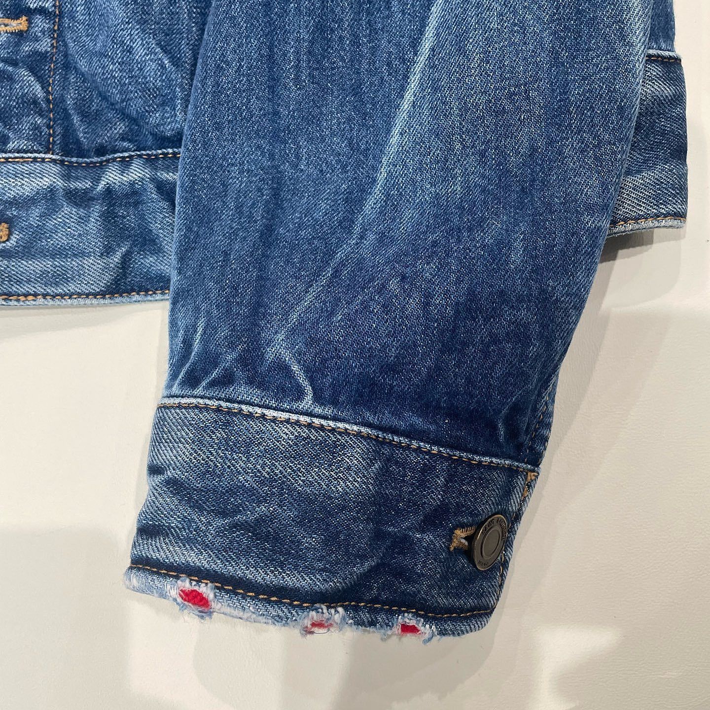 Saint Laurent Paris Saint Laurent Patchwork Denim Jacket Size XS Size US XS / EU 42 / 0 - 6 Thumbnail