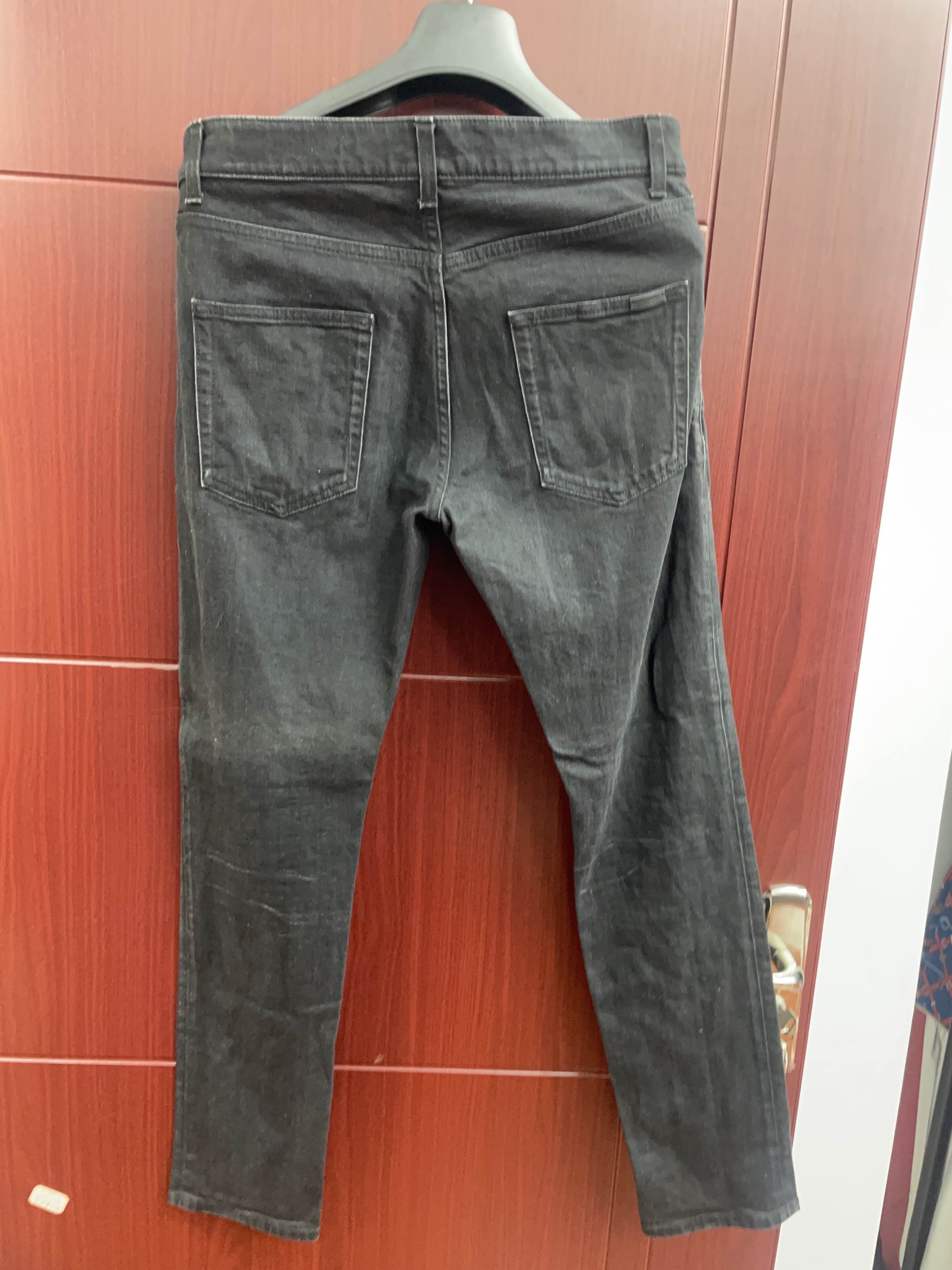 Saint Laurent Paris Saint Laurent Grey Denim Jeans Size 32 Size US 32 / EU 48 - 2 Thumbnail