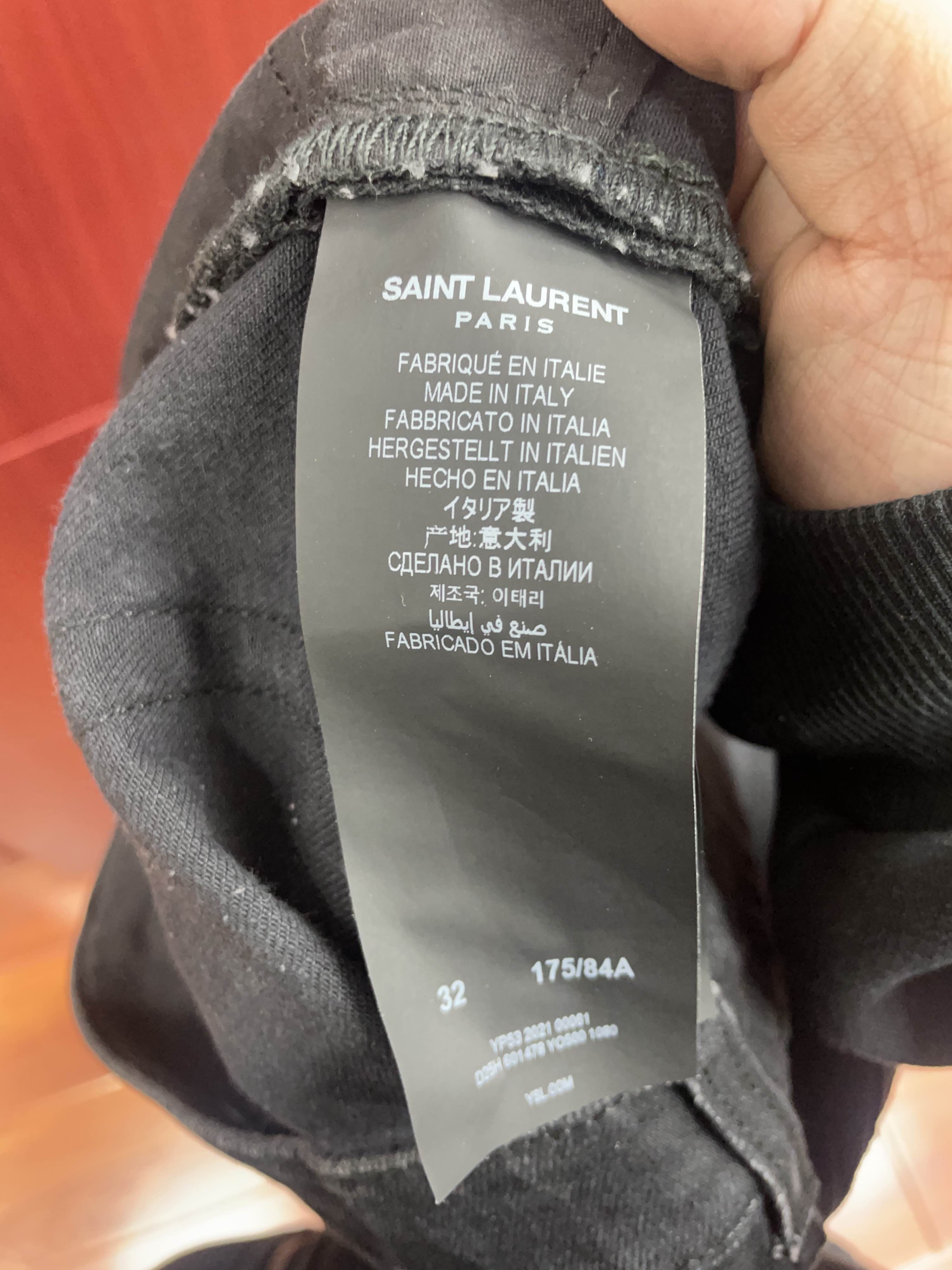 Saint Laurent Paris Saint Laurent Grey Denim Jeans Size 32 Size US 32 / EU 48 - 4 Thumbnail