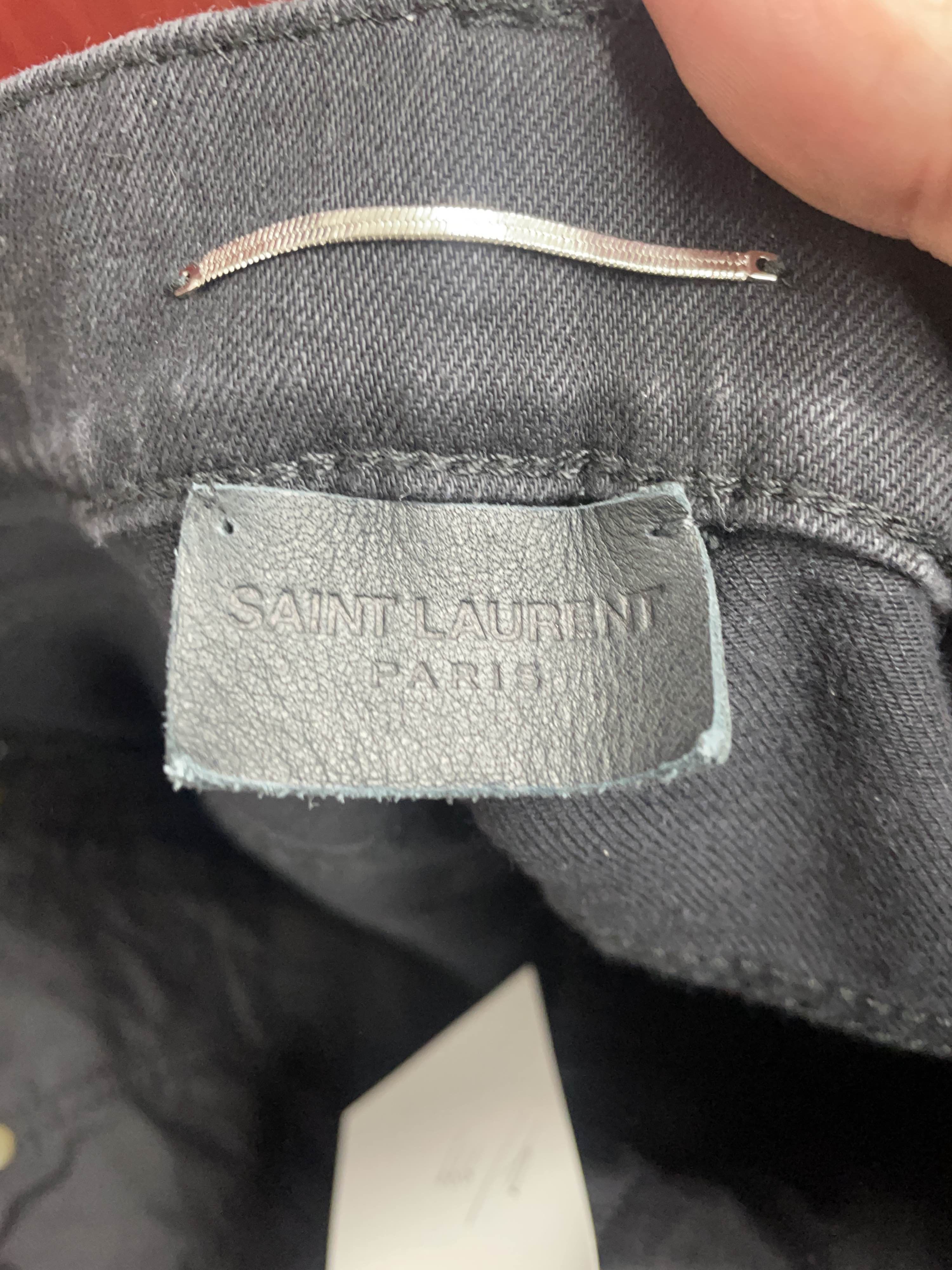 Saint Laurent Paris Saint Laurent Grey Denim Jeans Size 32 Size US 32 / EU 48 - 3 Thumbnail