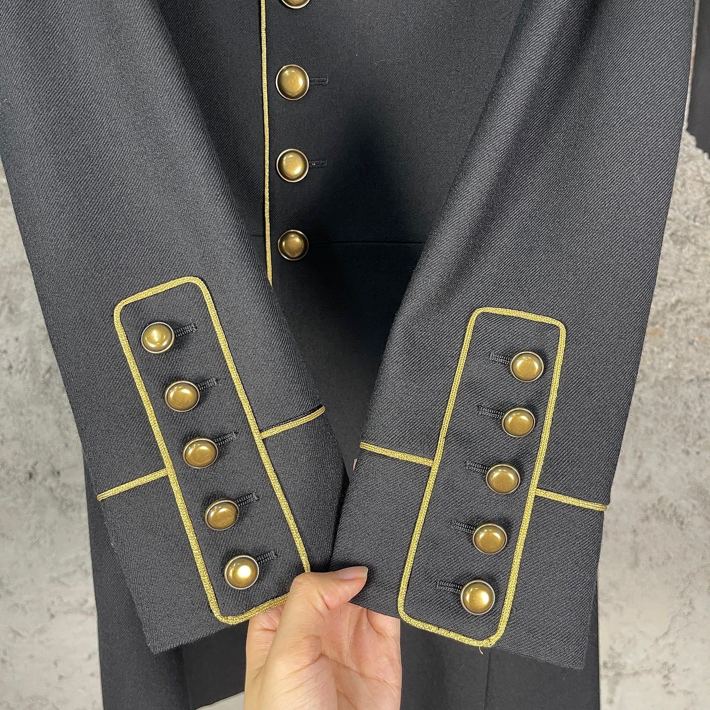 Saint Laurent Paris Saint Laurent Military Gold Button Coat Size 36 Size XS / US 0-2 / IT 36-38 - 7 Thumbnail