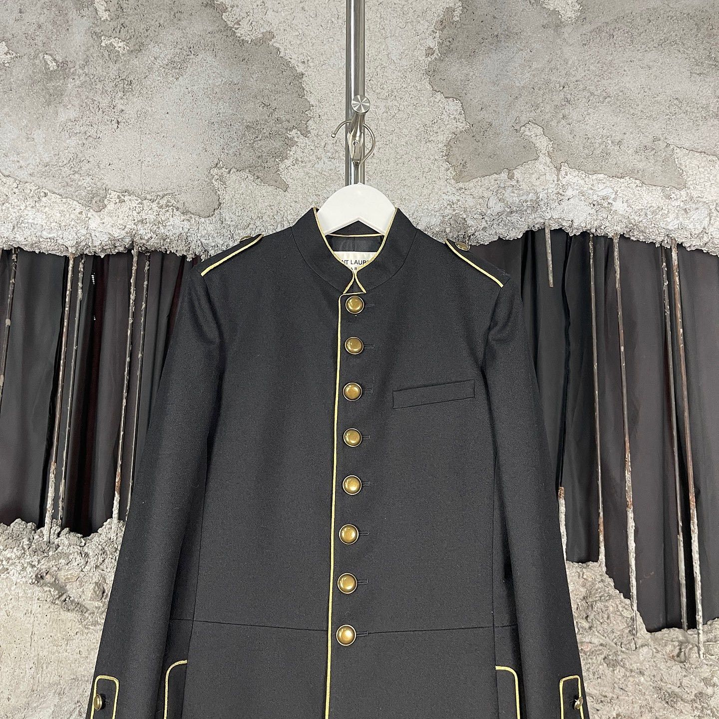 Saint Laurent Paris Saint Laurent Military Gold Button Coat Size 36 Size XS / US 0-2 / IT 36-38 - 5 Thumbnail
