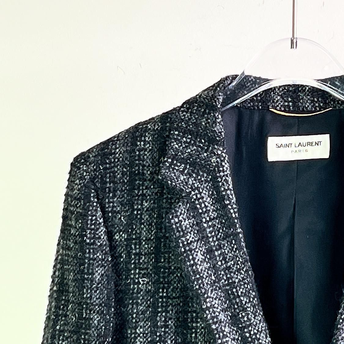 Saint Laurent Paris Saint Laurent Wool Blend Blazer Size 38 Size XS / US 0-2 / IT 36-38 - 5 Thumbnail
