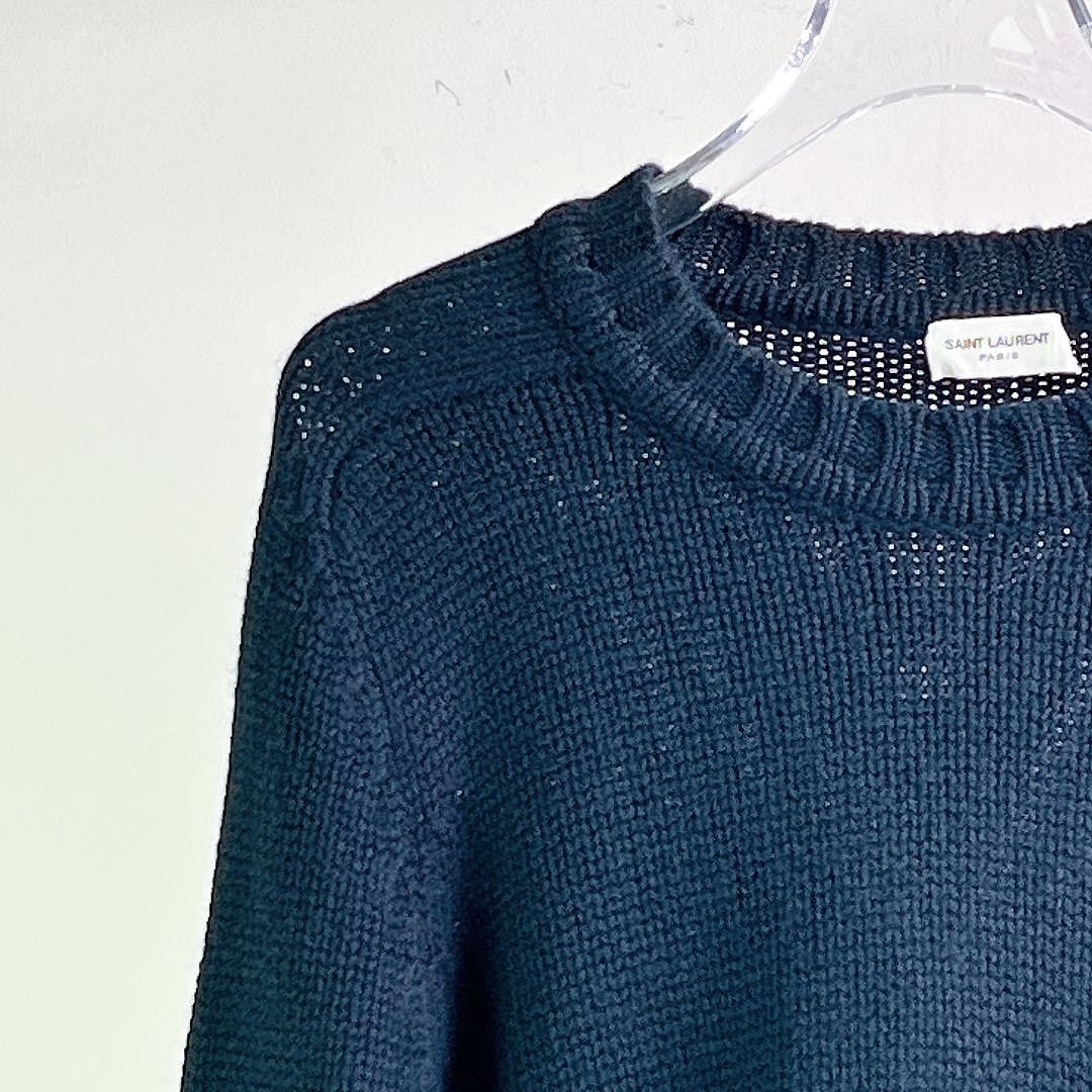 Saint Laurent Paris Saint Laurent Heart Patch Cashmere Sweater Size S Size S / US 4 / IT 40 - 6 Thumbnail