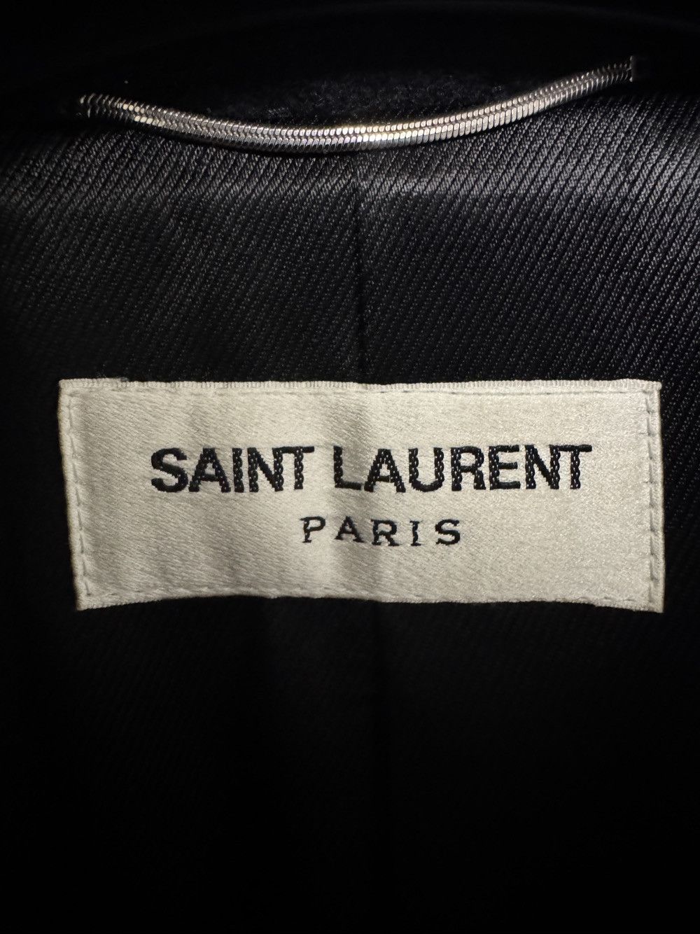 Saint Laurent Paris Saint Laurent Wool Peacoat Size S Size US S / EU 44-46 / 1 - 3 Thumbnail