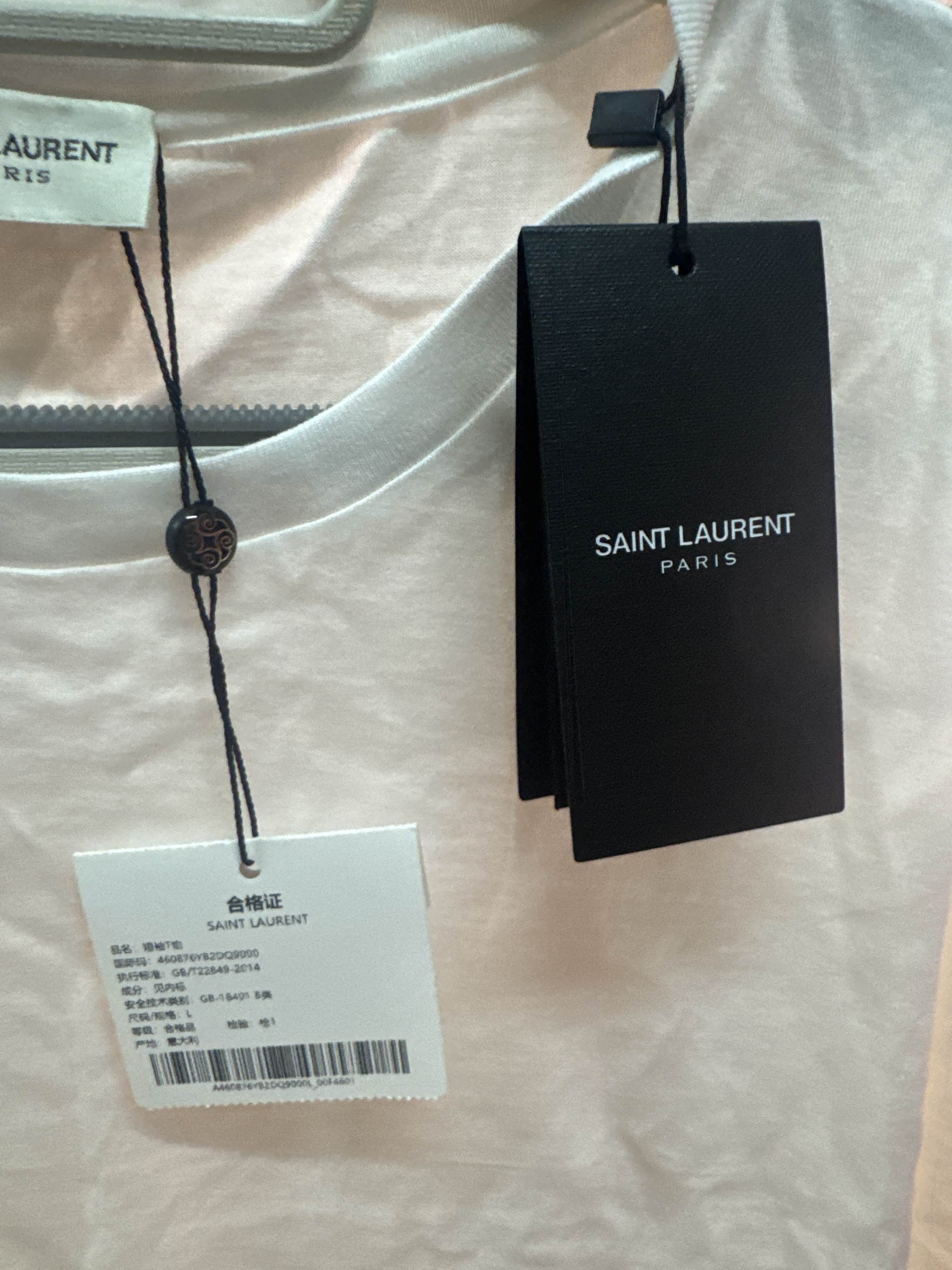 Saint Laurent Paris Saint Laurent Logo T-Shirt Size L Size L / US 10 / IT 46 - 5 Thumbnail