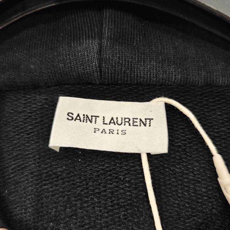 Saint Laurent Paris Saint Laurent Logo Hoodie Size L Size US L / EU 52-54 / 3 - 3 Thumbnail