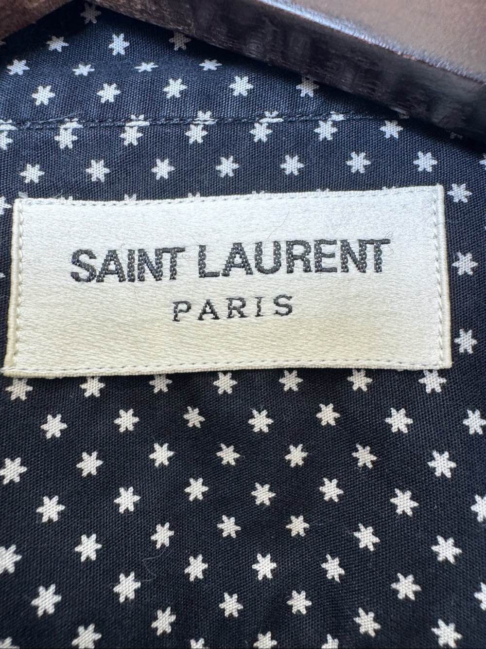Saint Laurent Paris Saint Laurent Polka Dot Button Up Shirt Size M Size US M / EU 48-50 / 2 - 3 Thumbnail