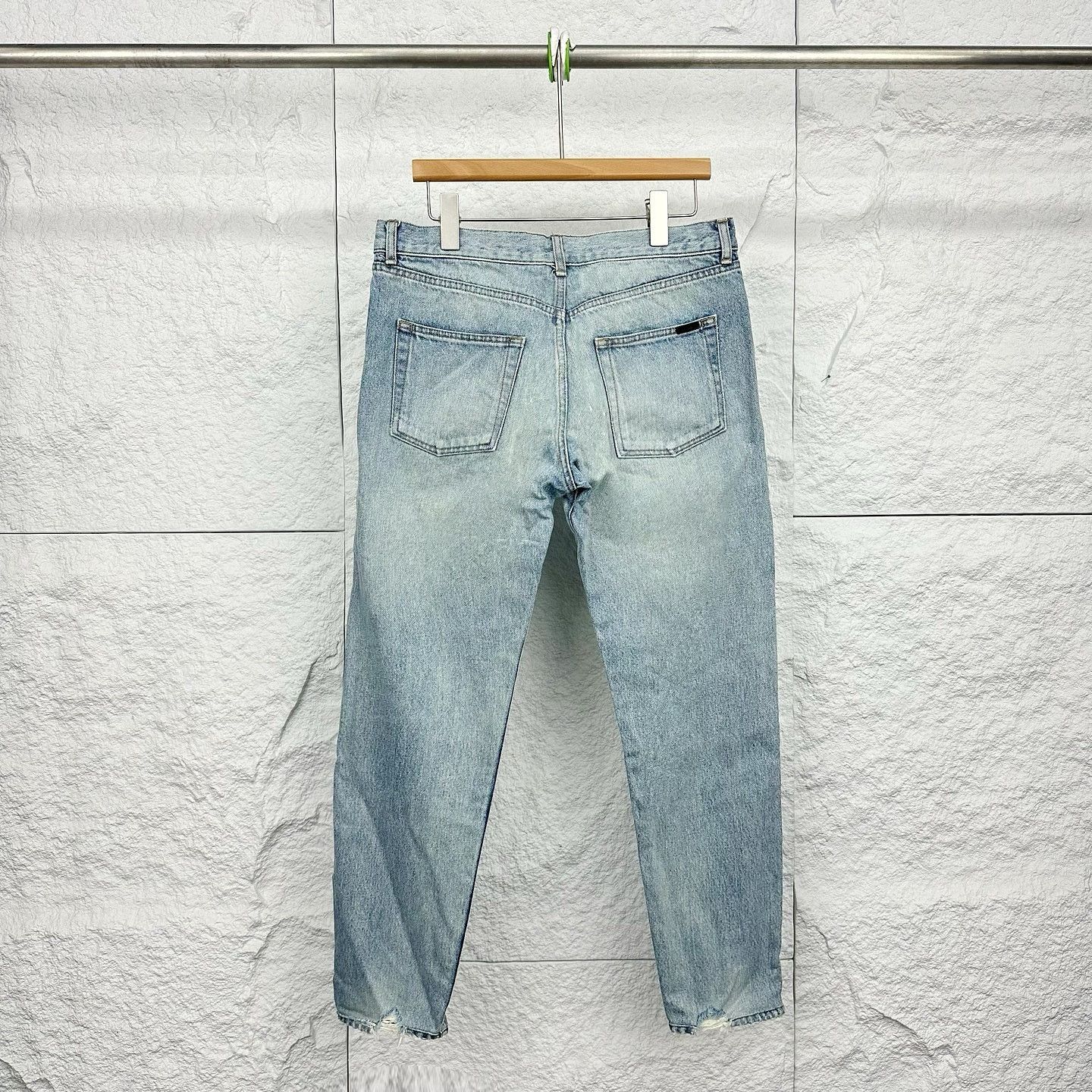 Saint Laurent Paris Saint Laurent Light Wash Denim Jeans Size 30 Size US 30 / EU 46 - 2 Thumbnail