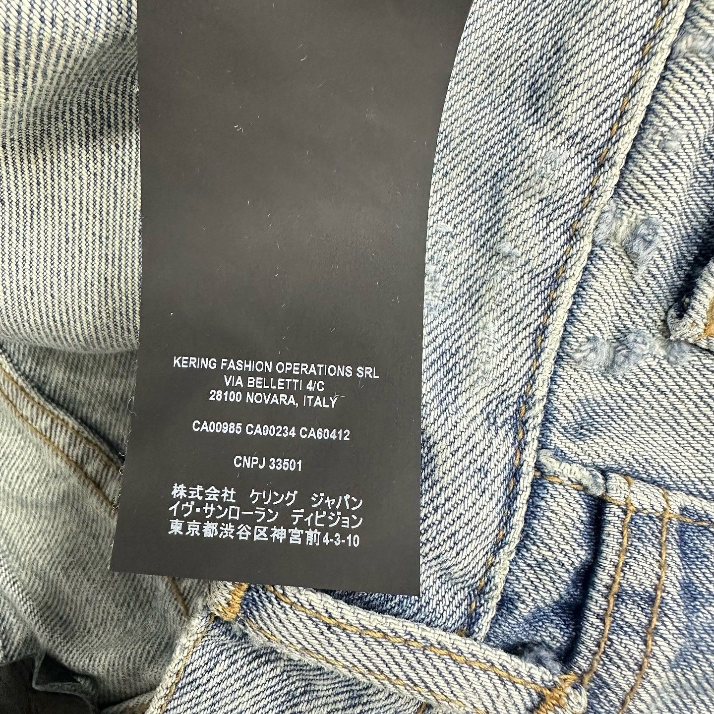 Saint Laurent Paris Saint Laurent Light Wash Denim Jeans Size 30 Size US 30 / EU 46 - 6 Thumbnail