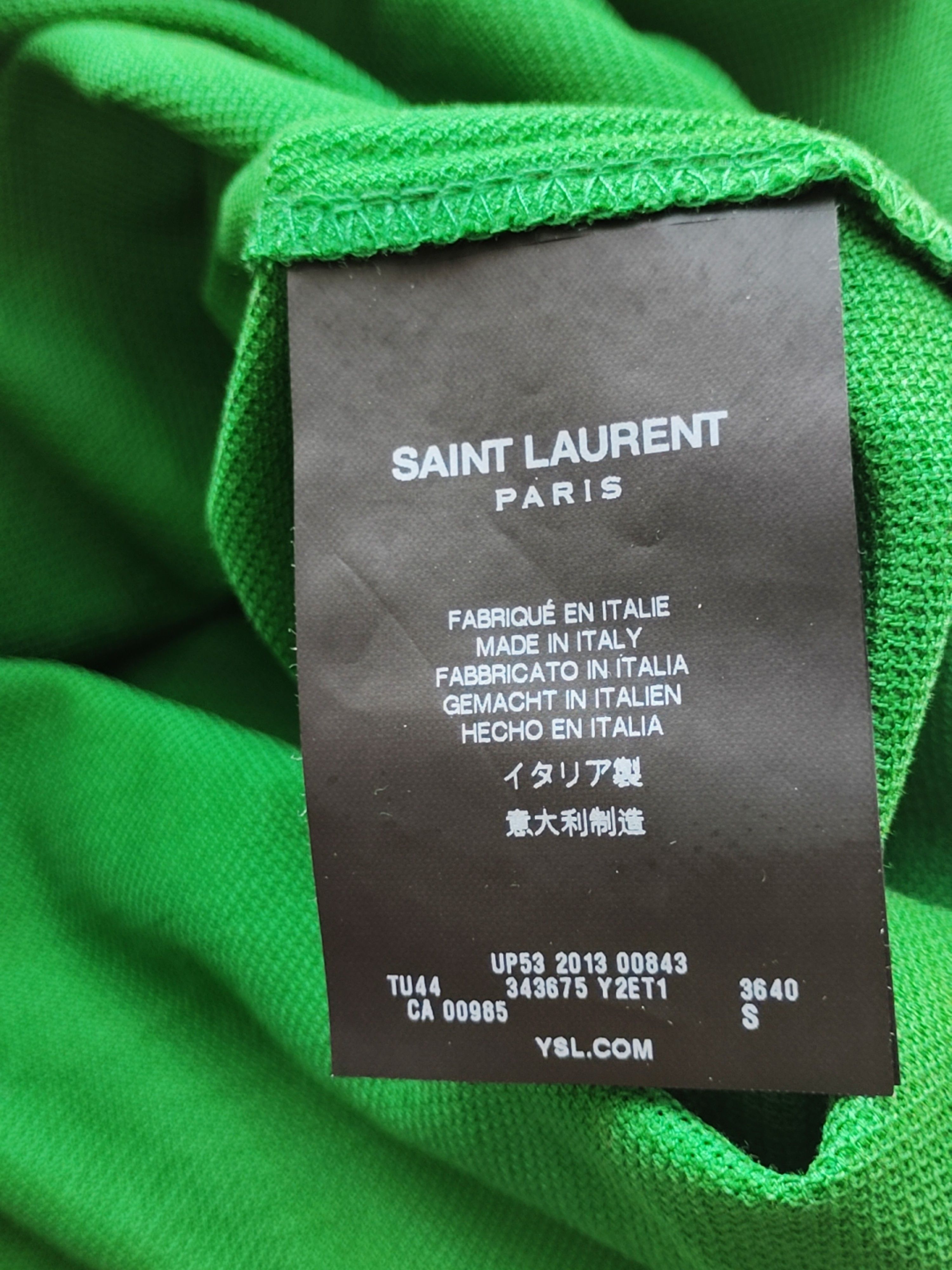 Saint Laurent Paris Saint Laurent Embroidered Logo Polo Shirt Size S Size US S / EU 44-46 / 1 - 4 Thumbnail
