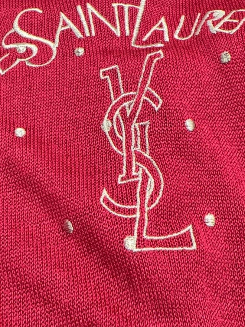 Yves Saint Laurent Yves Saint Laurent Logo Knit Sweater Size M Size M / US 6-8 / IT 42-44 - 7 Thumbnail