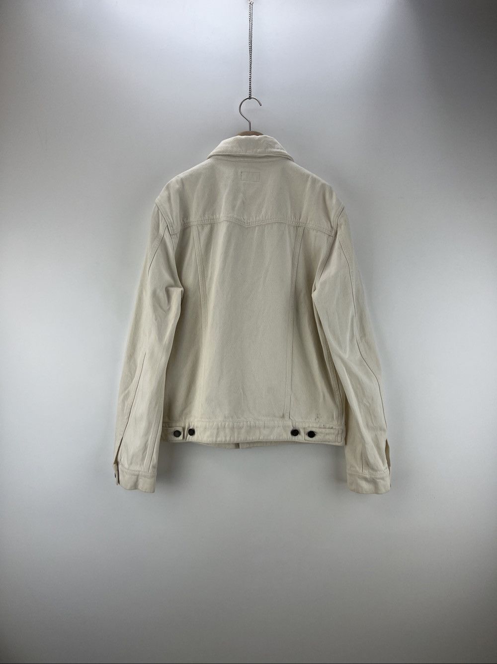 Saint Laurent Paris Saint Laurent White Cotton Denim Jacket Size L Size US L / EU 52-54 / 3 - 2 Thumbnail