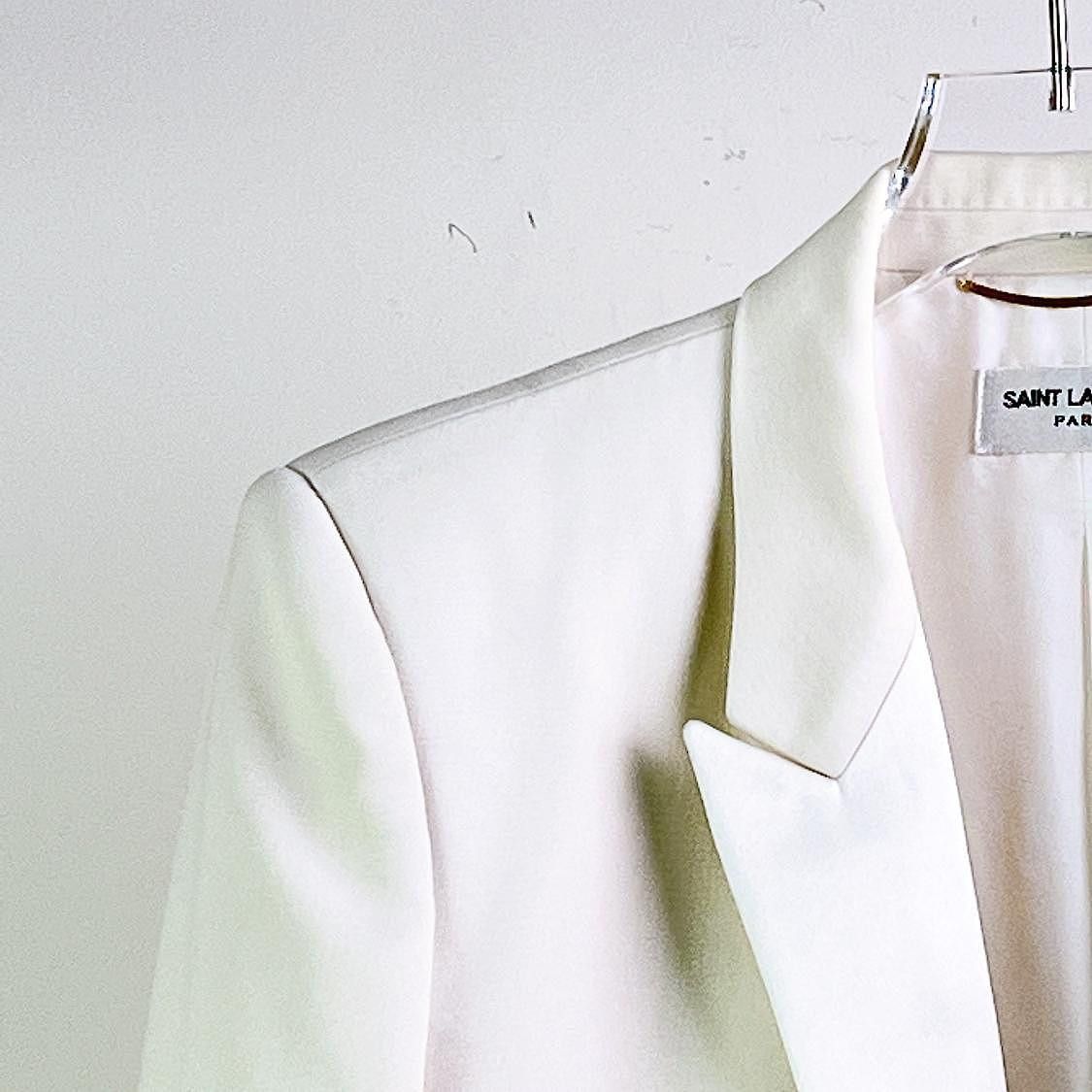 Saint Laurent Paris Saint Laurent Wool Silk Blend Blazer Size 40 Size S / US 4 / IT 40 - 5 Thumbnail