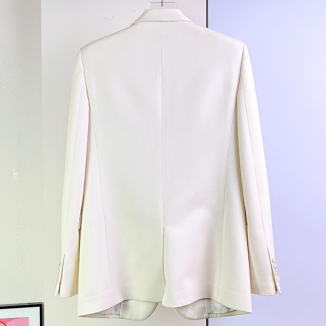 Saint Laurent Paris Saint Laurent Wool Silk Blend Blazer Size 40 Size S / US 4 / IT 40 - 2 Thumbnail