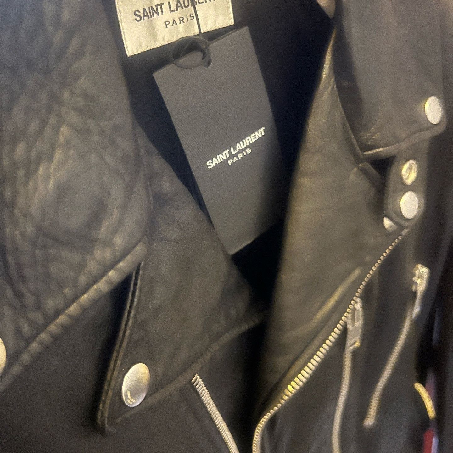 Saint Laurent Paris Saint Laurent Beaded Lips Leather Jacket US M Size US M / EU 48-50 / 2 - 3 Thumbnail