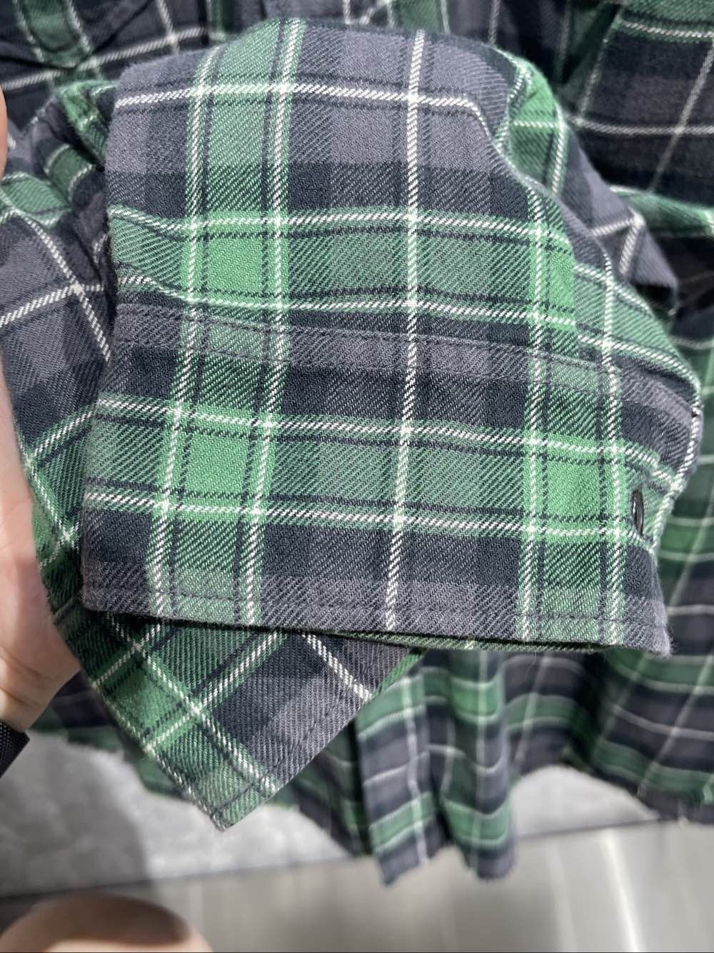 Saint Laurent Paris Saint Laurent Green Plaid Flannel Shirt Size L Size US L / EU 52-54 / 3 - 7 Thumbnail