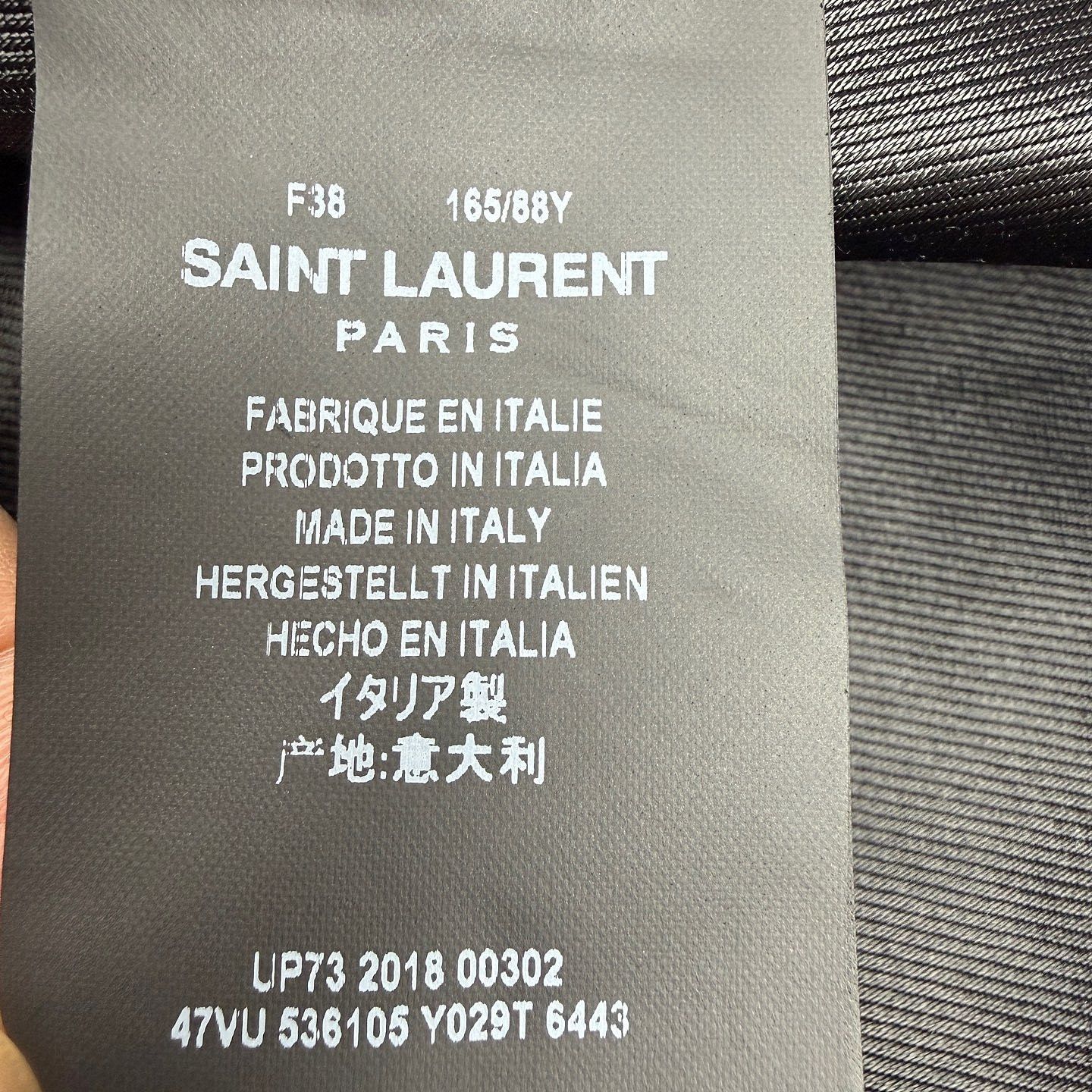Saint Laurent Paris Saint Laurent Red Wool Leather Varsity Jacket Size 38 Size S / US 4 / IT 40 - 4 Thumbnail