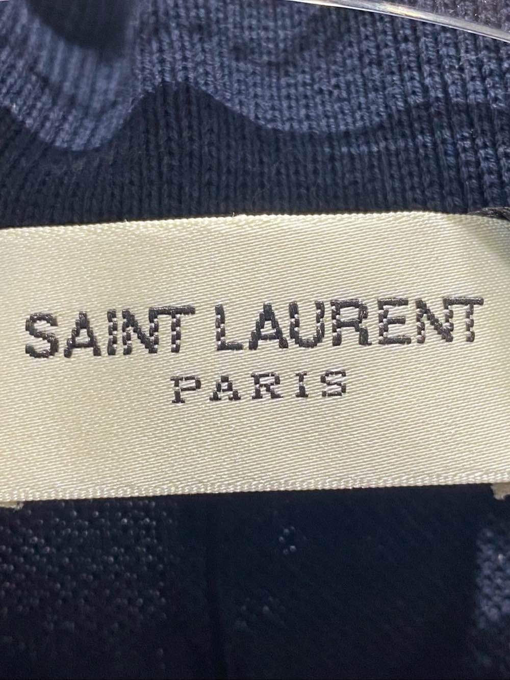 Saint Laurent Paris Saint Laurent Logo Patch Polo Shirt Navy Size XS Size XS / US 0-2 / IT 36-38 - 3 Thumbnail